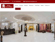 Tablet Screenshot of hotelcrimsonpalace.com